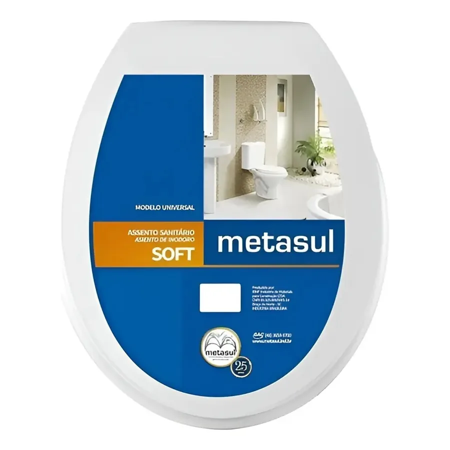 Assento sanitário oval, branco