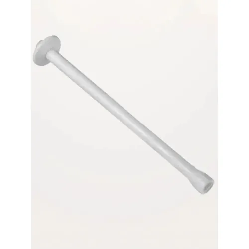 Braço para chuveiro de PVC, branco, 30 cm