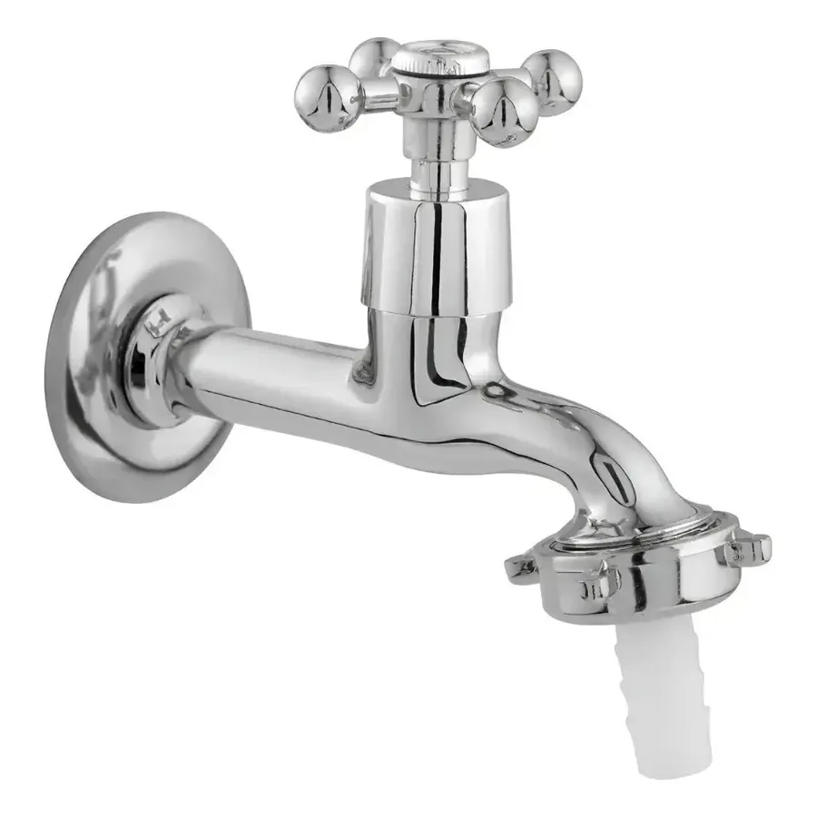 Torneira de parede 1130 Luxo, metal cromado